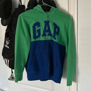 Green and blue gap hoodie